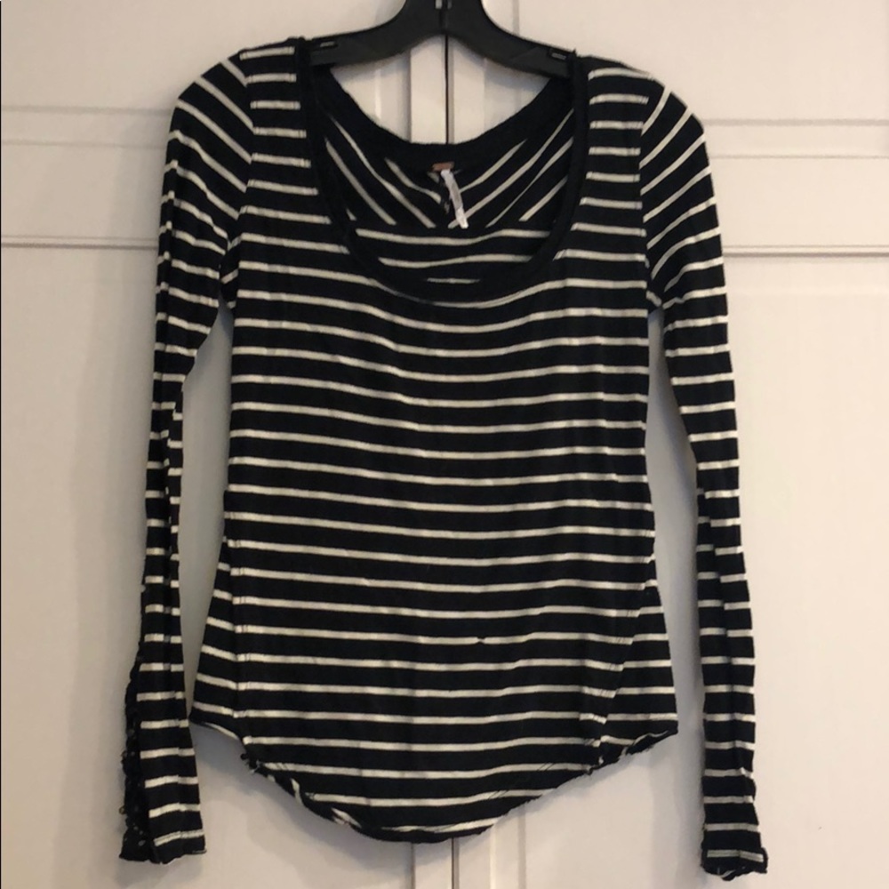 Free People Striped Top Size XS